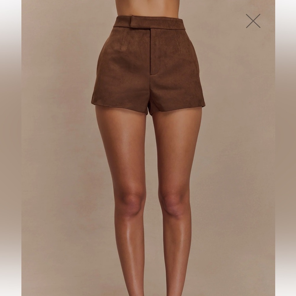 Meshki Sally Faux Suede Short - Milk Chocolate